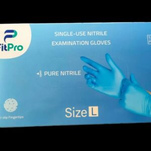 قفازات فحص نيتريل FitPro – مقاس L